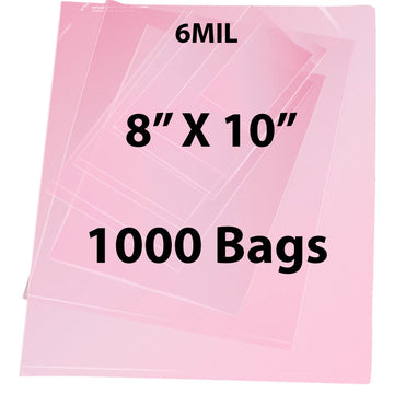 Pink Anti Static Bags 6 Mil 8" X 10" 1000 Bags
